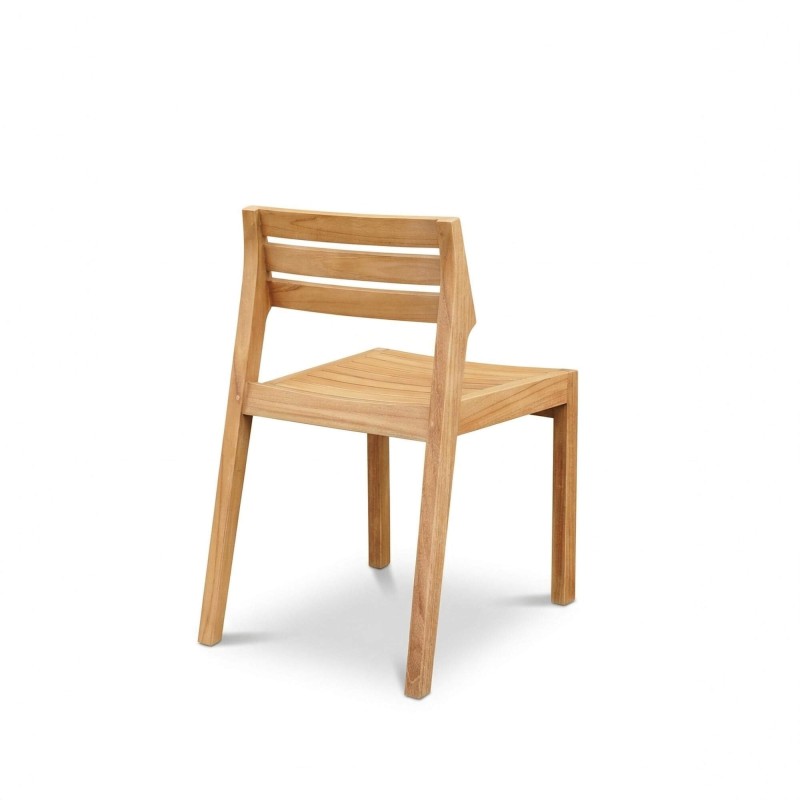 Chaise de jardin pour extérieur en bois de teck - Roku