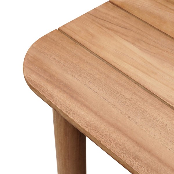 Table de jardin carrée en bois de teck 4 personnes - Sento