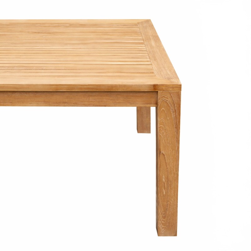 Table de jardin pour extérieur en bois de teck - Sano