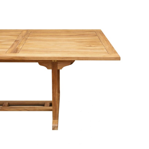 Table de jardin extensible en bois de teck - Kiro