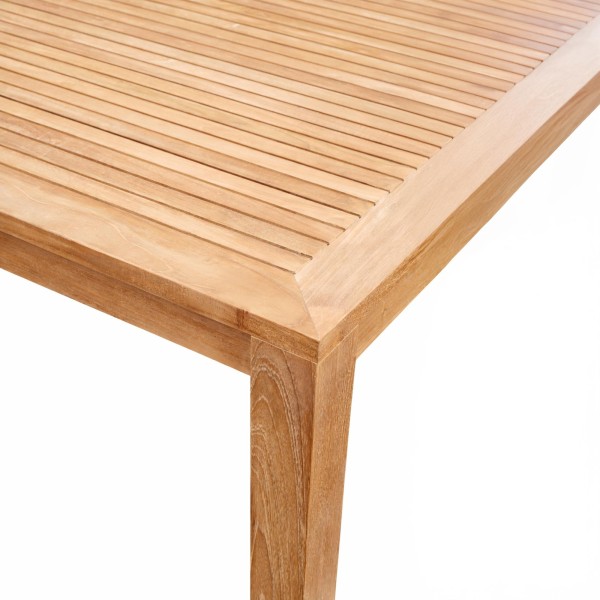 Ensemble table et chaises de jardin en bois de teck 6 personnes