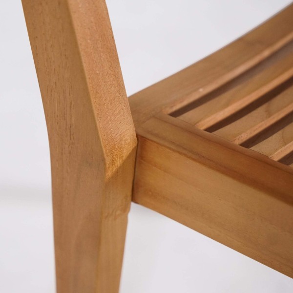 Ensemble table et chaises de jardin en bois de teck 6 personnes