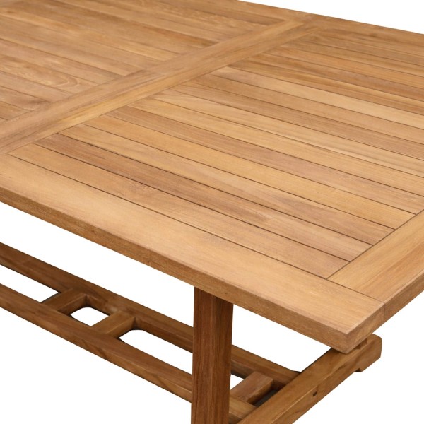 Ensemble table et chaises de jardin en bois de teck 6 personnes