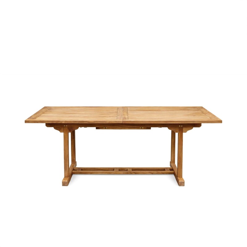 Ensemble table et chaises de jardin en bois de teck 6 personnes