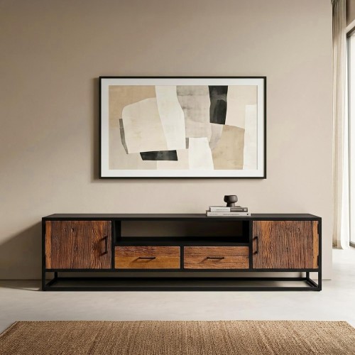 Meuble TV en bois recyclé 200 cm - Recycled