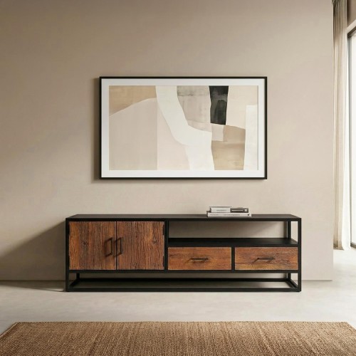 Meuble TV en bois recyclé 160 cm - Recycled