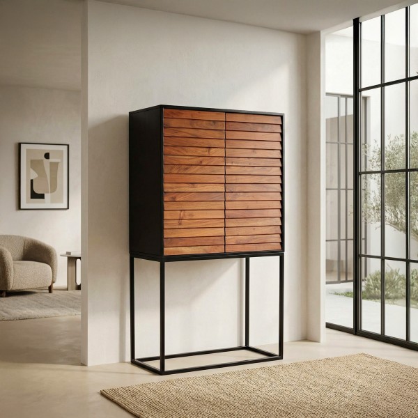 Armoire haute en bois massif 80 cm - Tamara