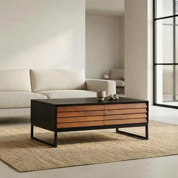 Table basse en bois naturel - Tamara