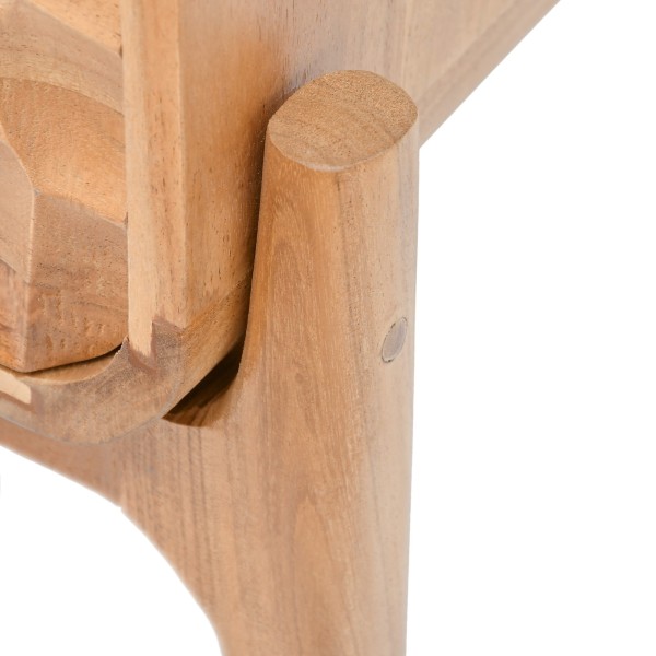 Table de chevet moderne en bois massif d'acacia - Naoki