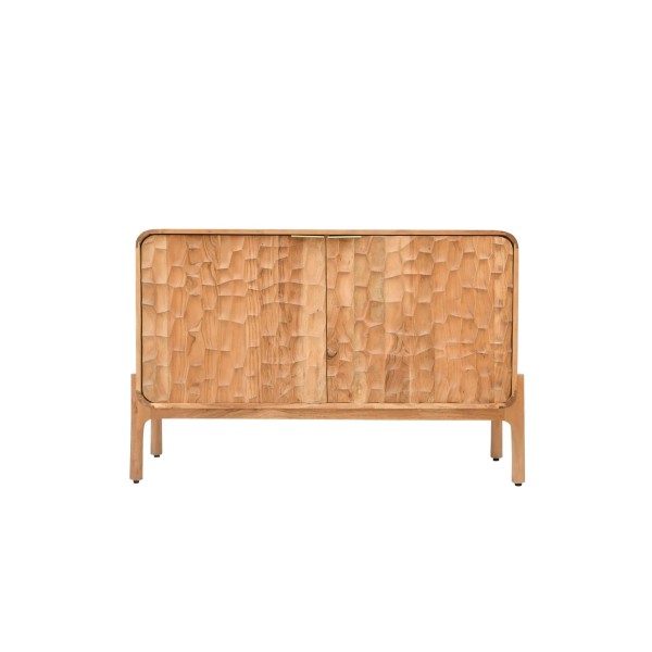 Buffet design en bois massif d'acacia 120 cm - Naoki