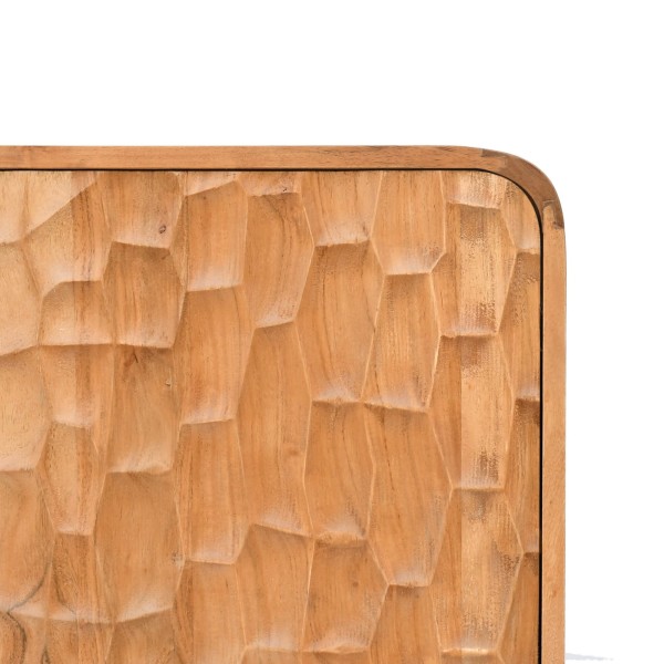 Buffet design en bois massif d'acacia 120 cm - Naoki