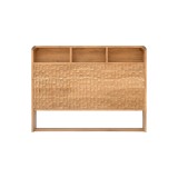 Tête de lit design en bois massif d'acacia 160 cm - Naoki