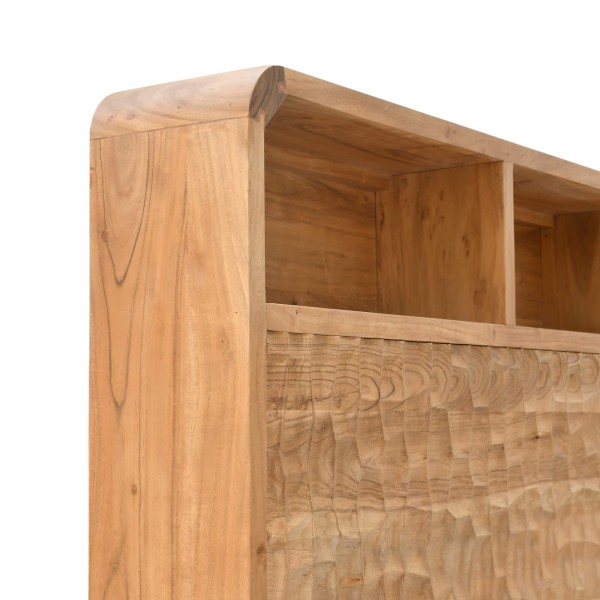 Tête de lit design en bois massif d'acacia 160 cm - Naoki