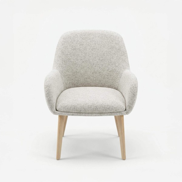 Chaise pour salle à manger scandinave en tissu - Alva