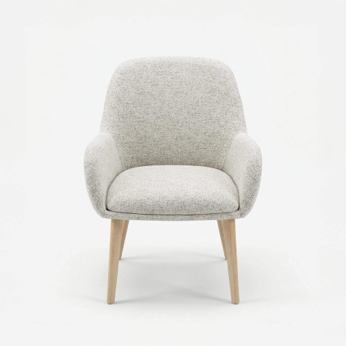 Chaise pour salle à manger scandinave en tissu - Alva