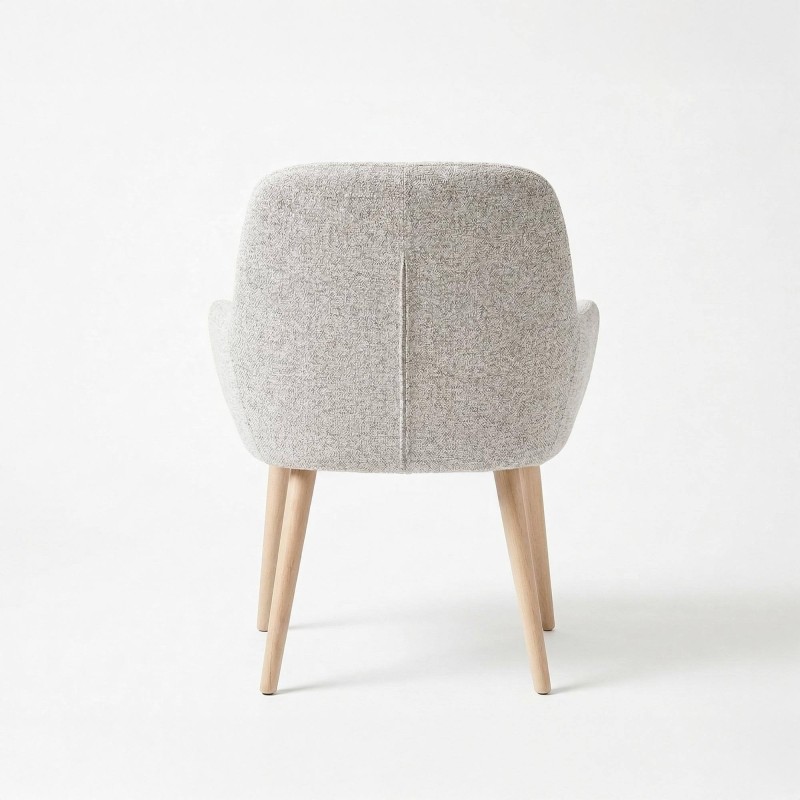 Chaise pour salle à manger scandinave en tissu - Alva