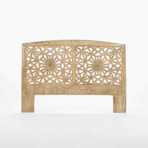 Tête de lit en bois massif sculpté 200 cm - Nevea