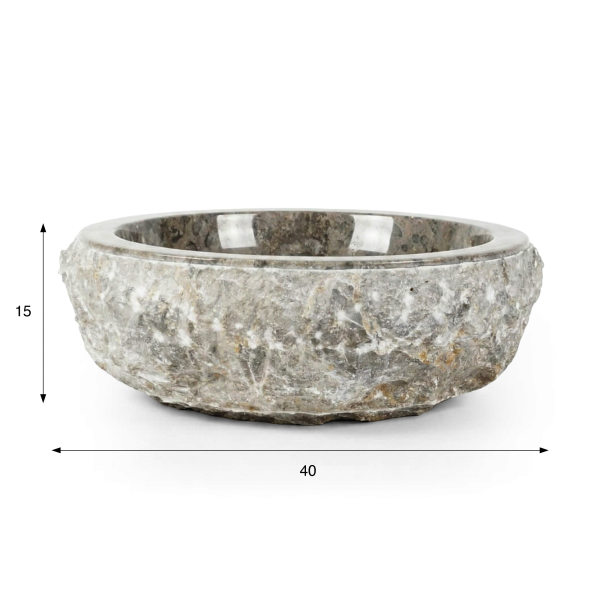 Vasque de salle bain à poser en pierre - Big Marmo