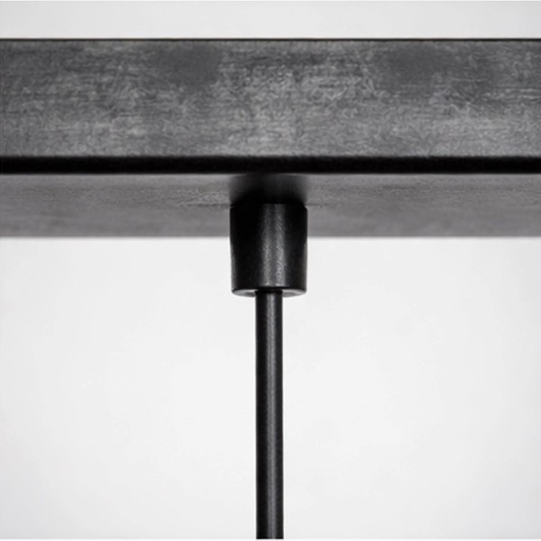 Luminaire en suspension industriel en métal noir - Altis