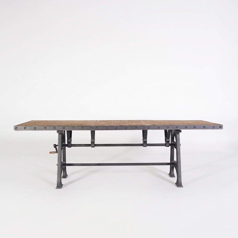 Table de salle à manger industrielle extensible
