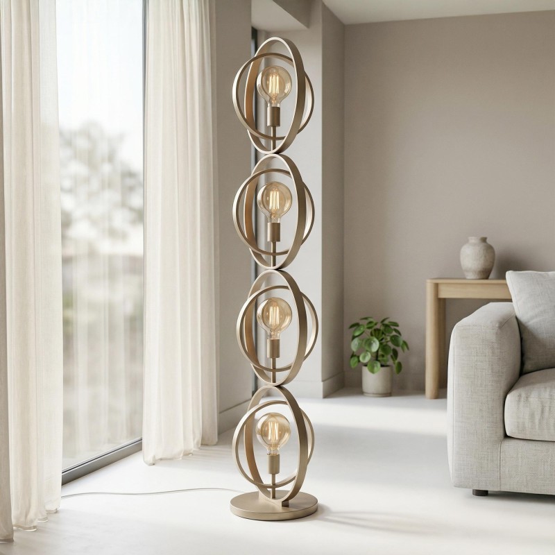 Lampadaire de salon industriel en métal - Altis