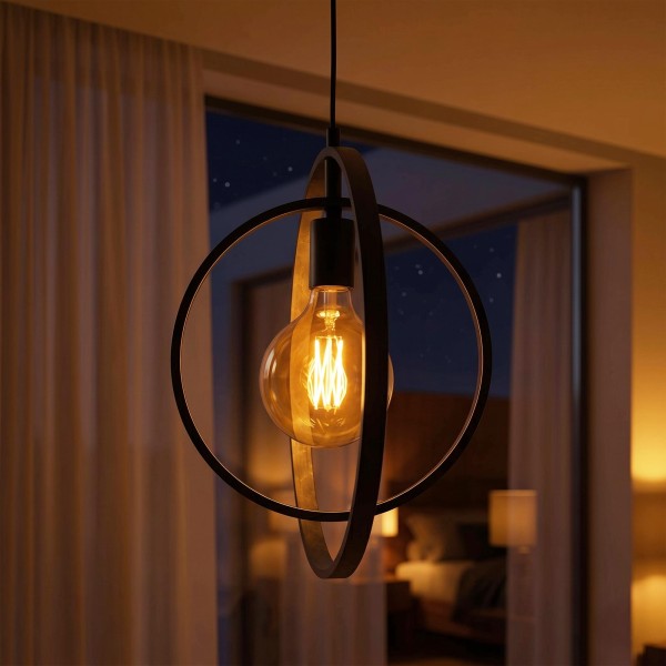 Lampe en suspension style industriel en métal - Altis