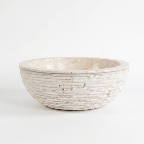 Vasque de salle bain à poser en pierre - Baskom