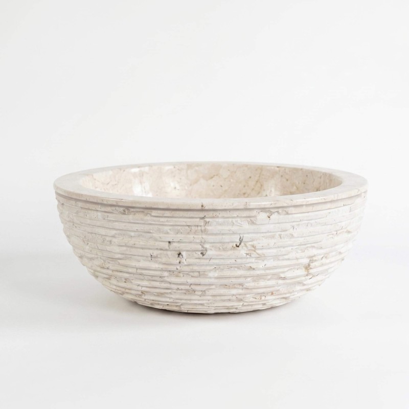 Vasque de salle bain à poser en pierre - Baskom