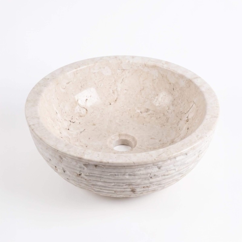 Vasque de salle bain à poser en pierre - Baskom