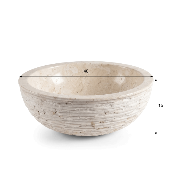 Vasque de salle bain à poser en pierre - Baskom