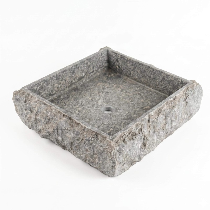 Vasque de salle bain à poser en pierre - Marmo