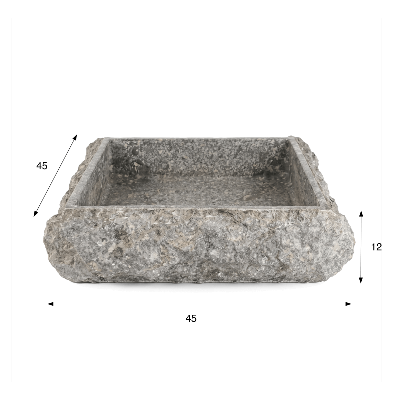 Vasque de salle bain à poser en pierre - Marmo