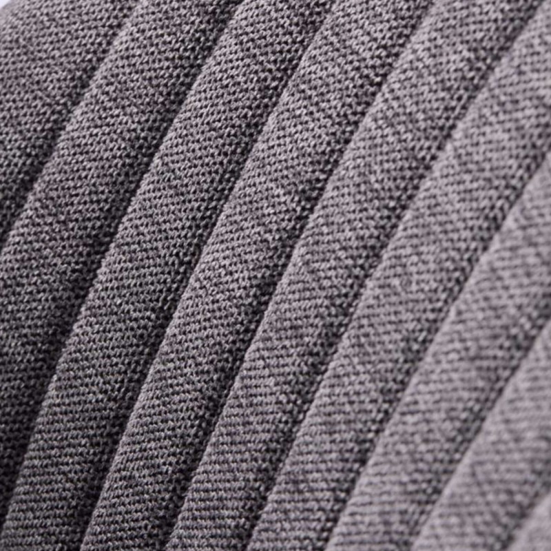 Chaise de salle à manger en tissu couleur anthracite - Nolan Stripe