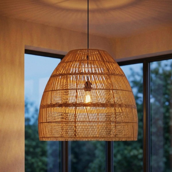 Lampe suspendue en rotin naturel - Nila