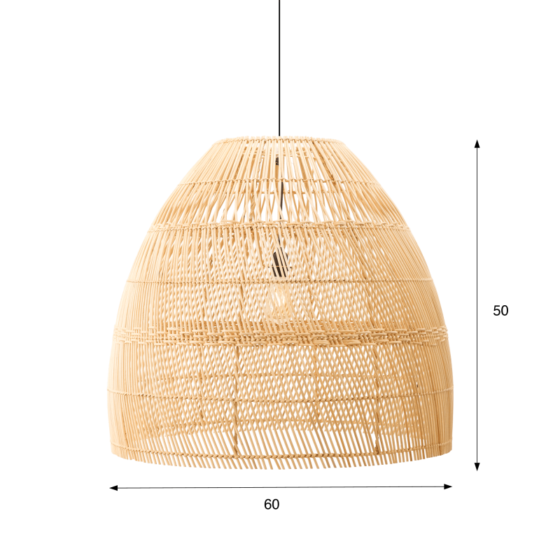 Lampe suspendue en rotin naturel - Nila