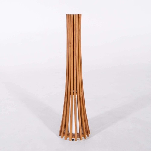 Lampe sur pied en bois de teck H120 cm - Liven