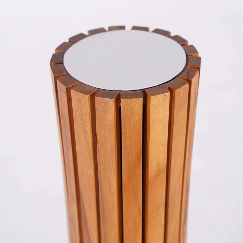 Lampe sur pied en bois de teck H120 cm - Liven