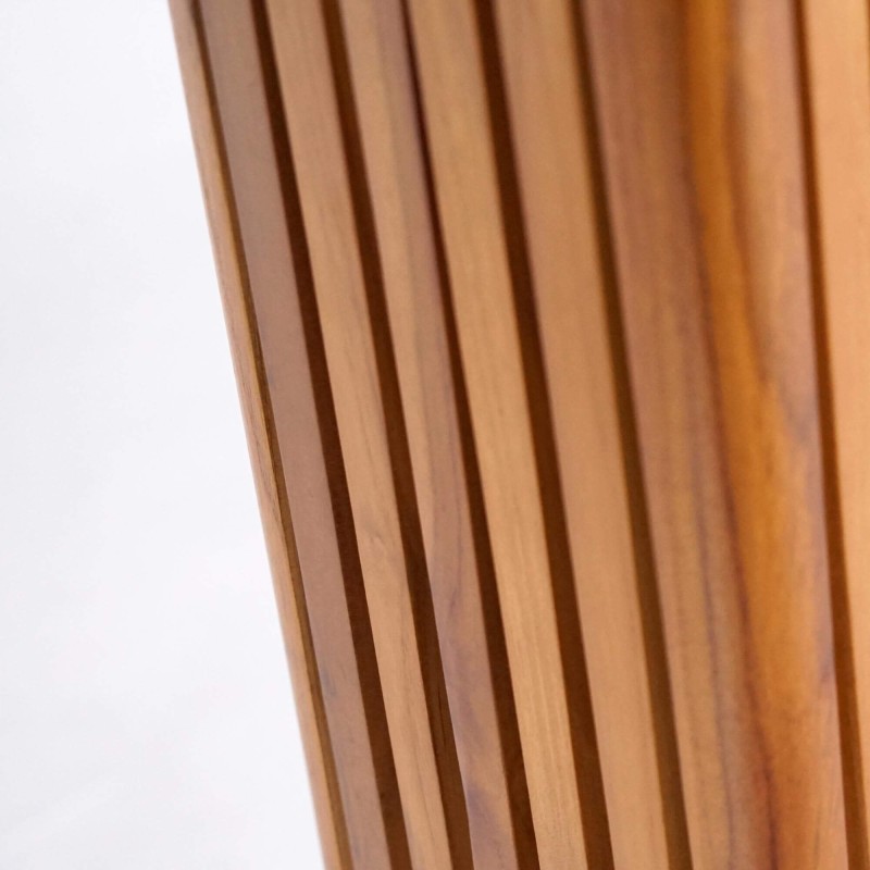 Lampe sur pied en bois de teck H100 cm - Taro