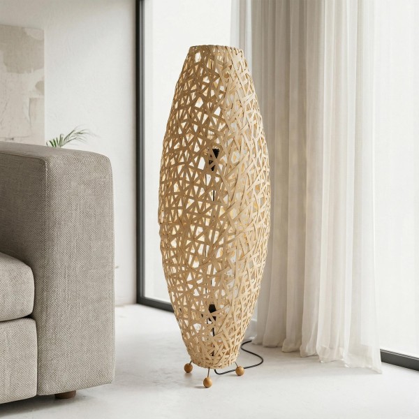 Lampe sur pied en osier - Pataya