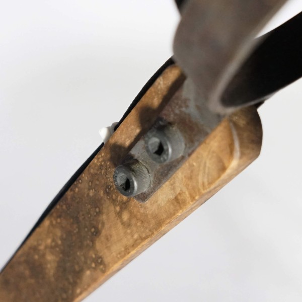 Lampe à poser style industriel en bois naturel - Norwood