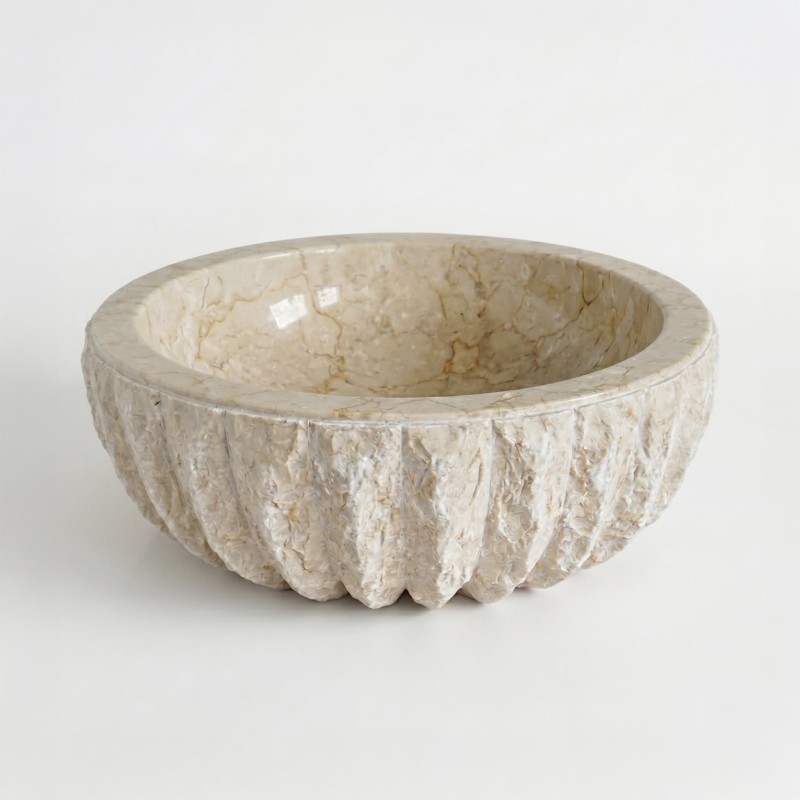 Vasque de salle bain à poser en pierre - Abstrak