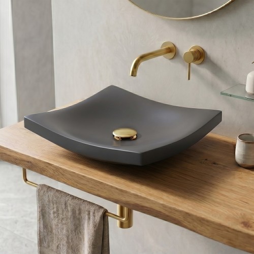 Vasque en béton anthracite profond - Arcilla