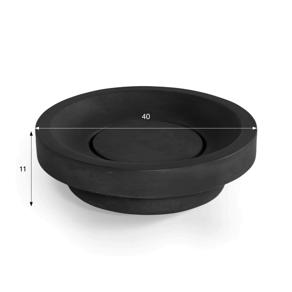 Vasque en béton ronde - Anthracite profond - Tellure