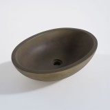 Vasque en béton ovale - Couleur naturelle - Raw Blend