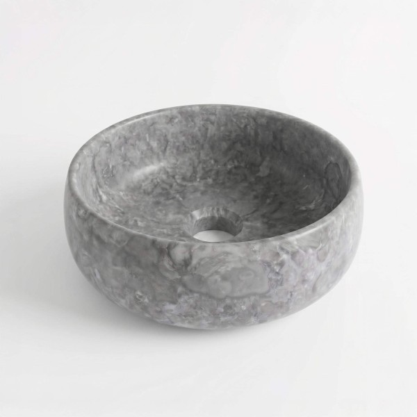 Vasque de salle bain à poser en pierre - Rose