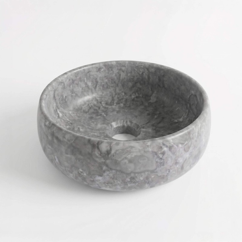 Vasque de salle bain à poser en pierre - Rose