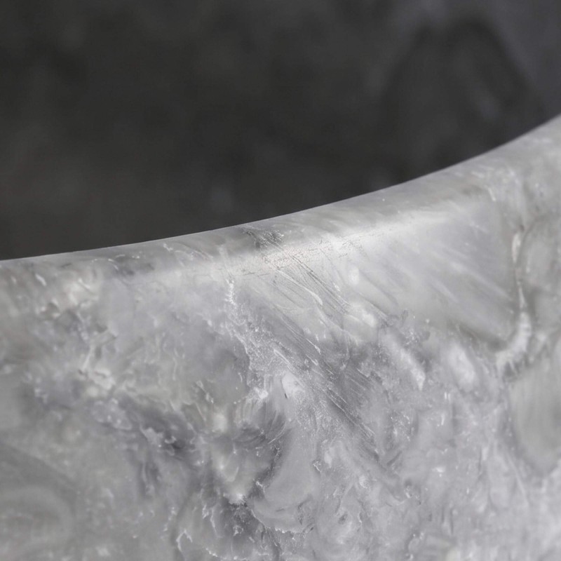 Vasque de salle bain à poser en pierre - Rose