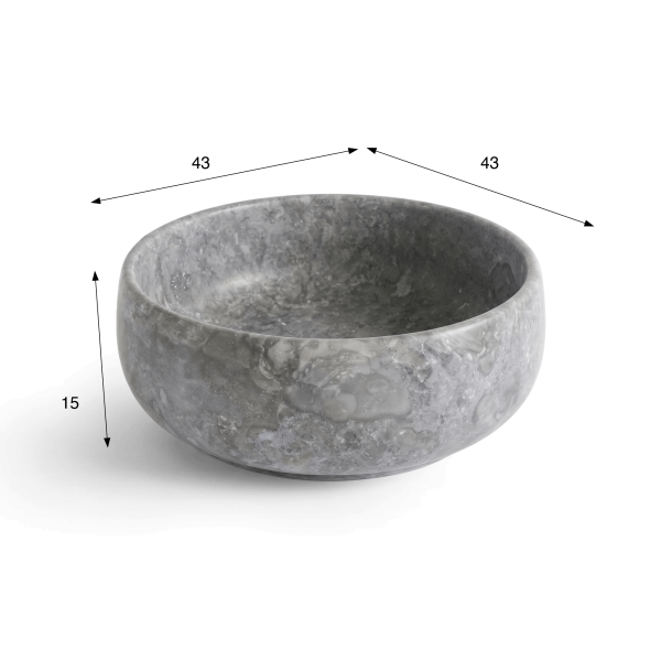 Vasque de salle bain à poser en pierre - Rose