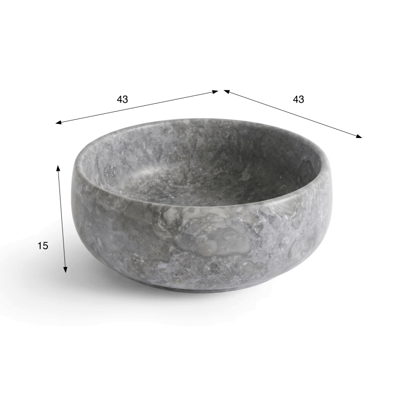 Vasque de salle bain à poser en pierre - Rose