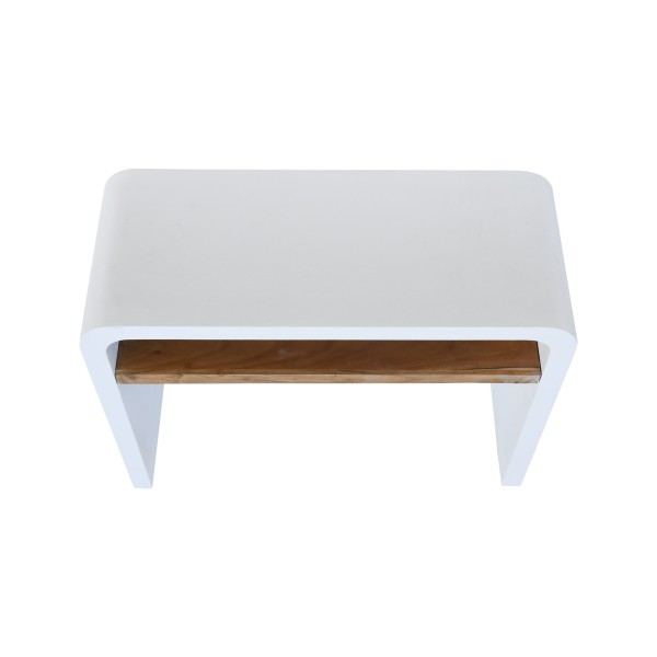 Console d'entrée effet béton et bois massif d'acacia - Mineralis